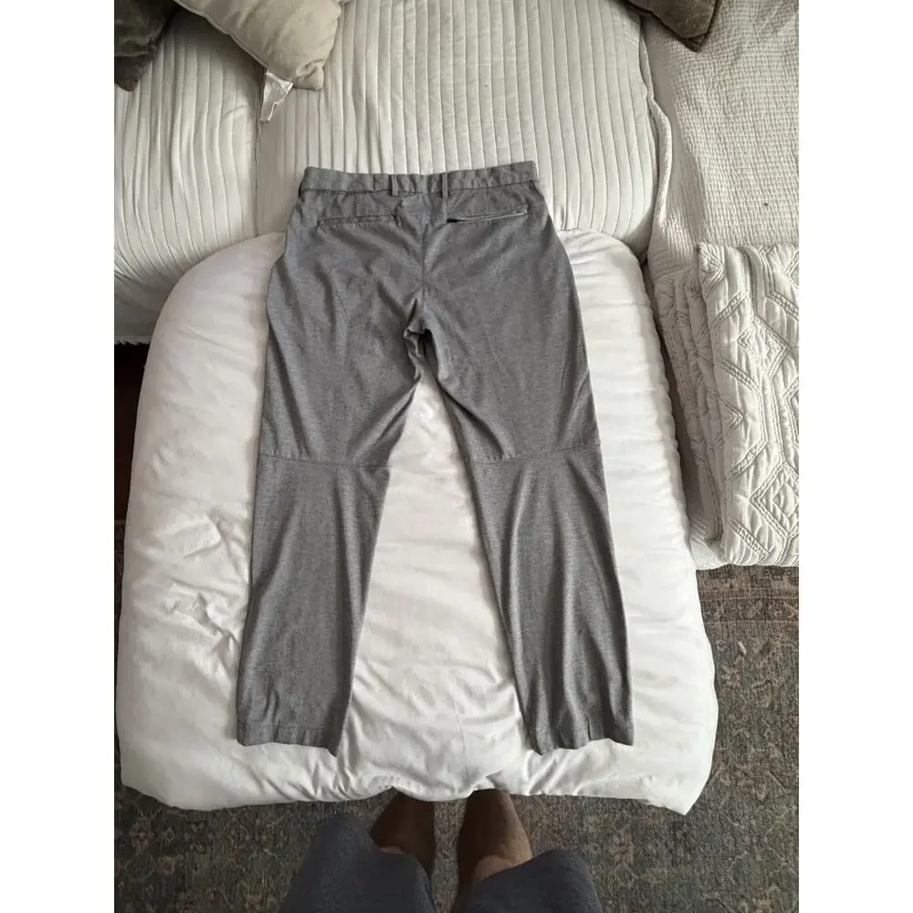 Banana Republic Chino Pants Mens 35x30 Gray Slim Fit Stretch Casual Workwear
